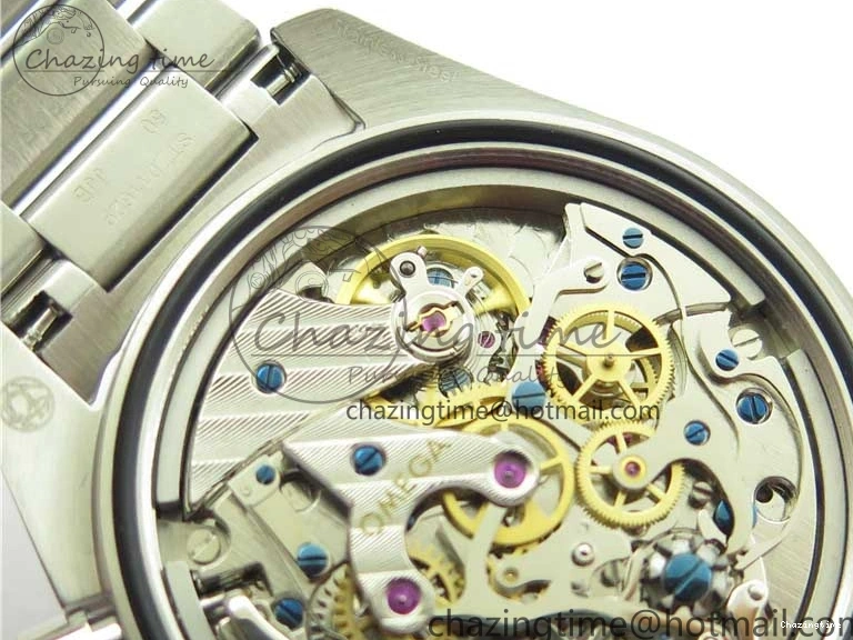 0130 Speedmaster 50th Anniversary of The Moon Landing OMF Best Edition on SS Bracelet Manual Winding Chrono Movement WellDesigned 7891